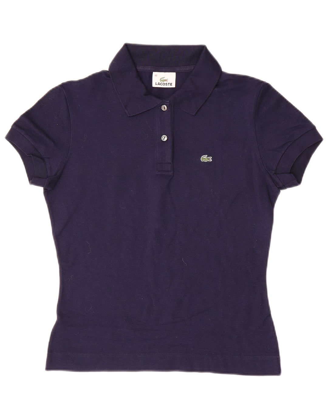 Tricou polo Lacoste pentru femei Mărimea 40 Bumbac, albastru bleumarin mediu
