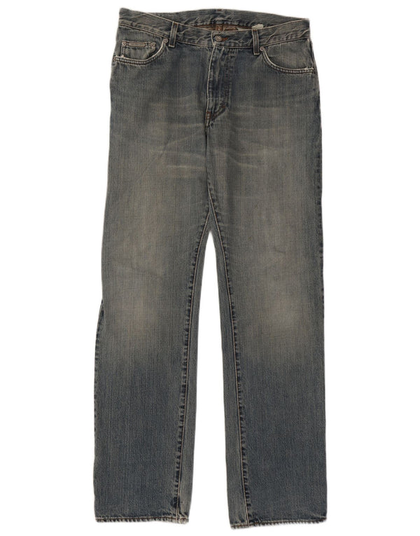 Blugi drepti pentru femei Calvin Klein L34 L34 Bumbac albastru