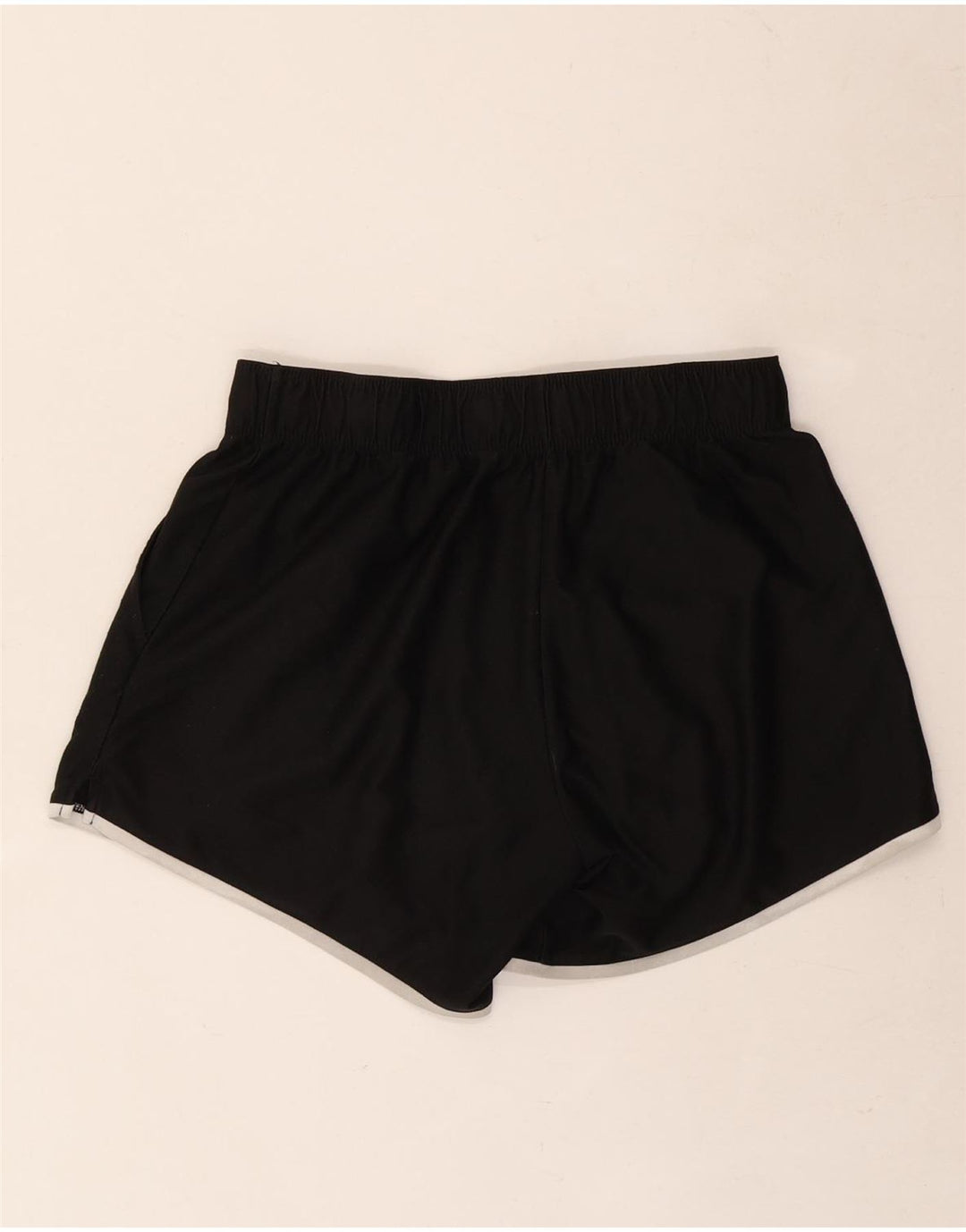Pantaloni scurti sport grafic Nike pentru femei UK 8 Small Negru Poliester