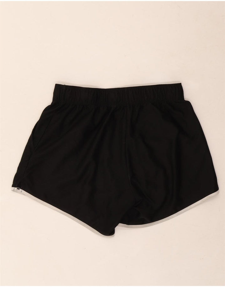 Pantaloni scurti sport grafic Nike pentru femei UK 8 Small Negru Poliester