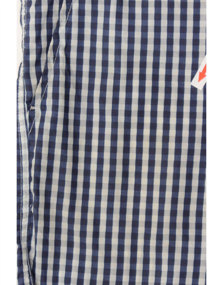 Pantaloni scurți de înot pentru bărbați Dolce & Gabbana, cu carouri mari, albastre