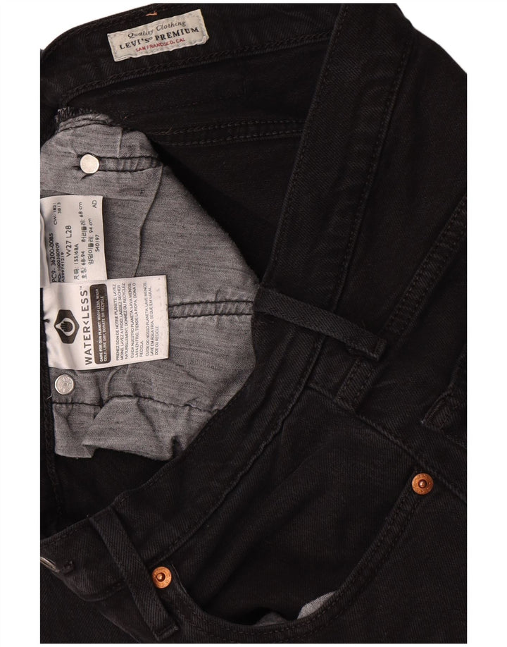 Blugi drepti pentru femei Levi's 501 W27 L28 bumbac negru