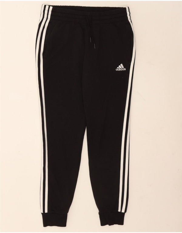 Pantaloni de trening Adidas pentru femei Joggeri UK 8/10 Bumbac negru mic