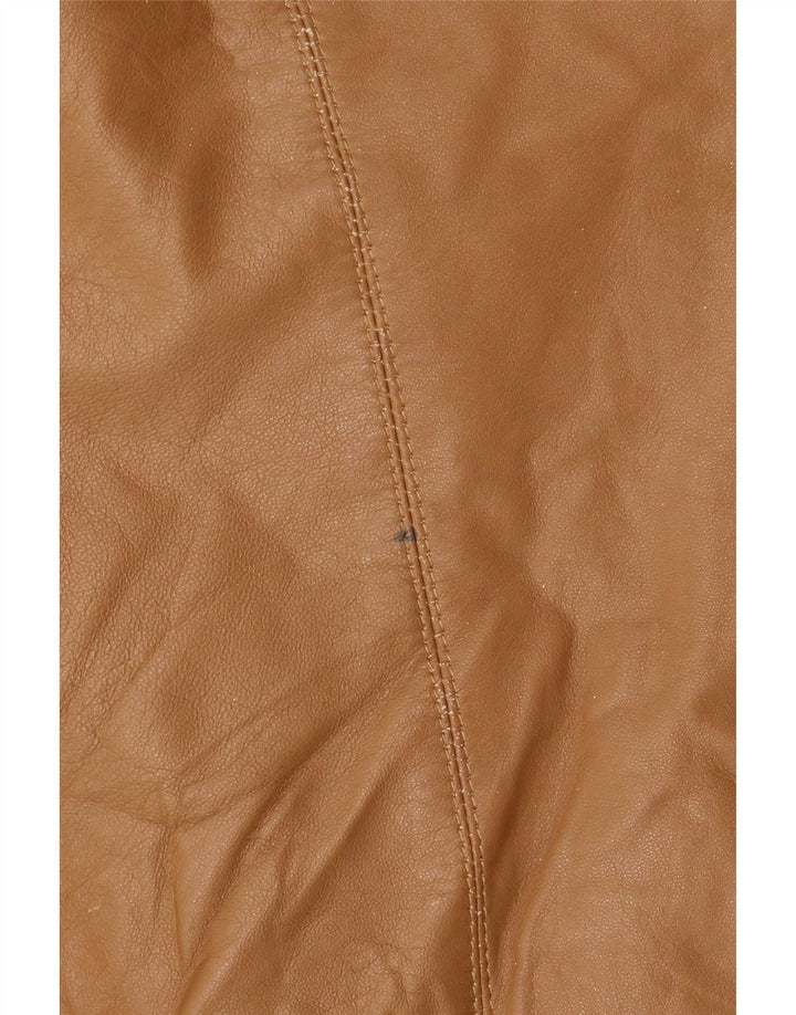 Geacă de piele vintage pentru femei IT 48 XL din piele bej