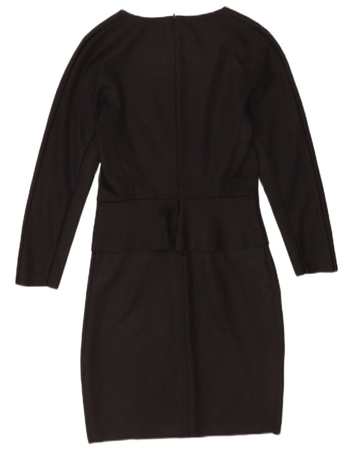 Rochie Cos pentru femei cu mânecă lungă, UK 6 XS, poliester negru