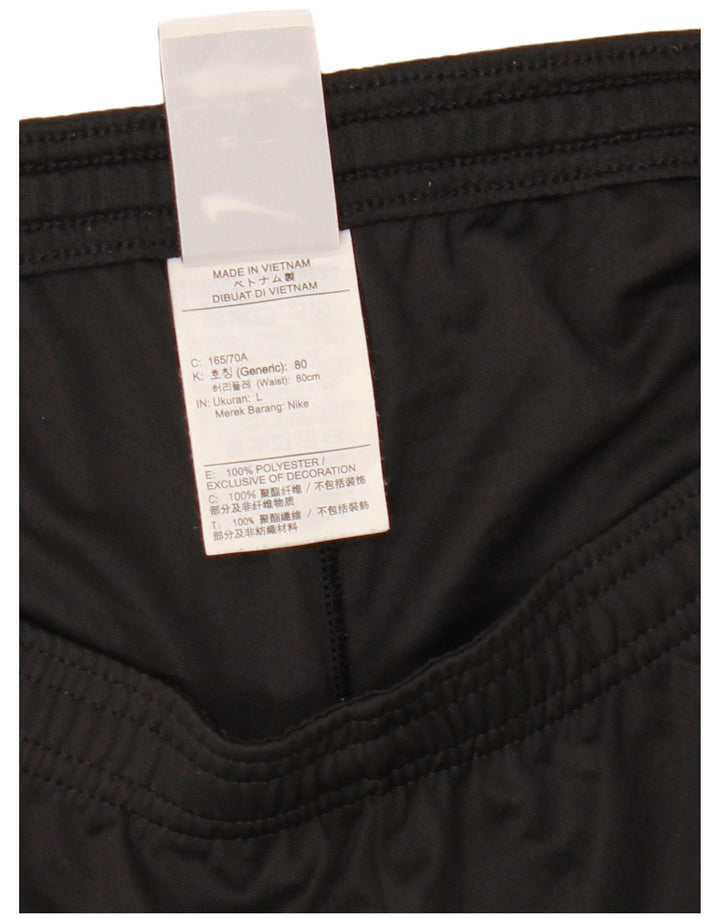 Pantaloni scurți sport Nike pentru femei UK 16, mari, negru, poliester color bloc