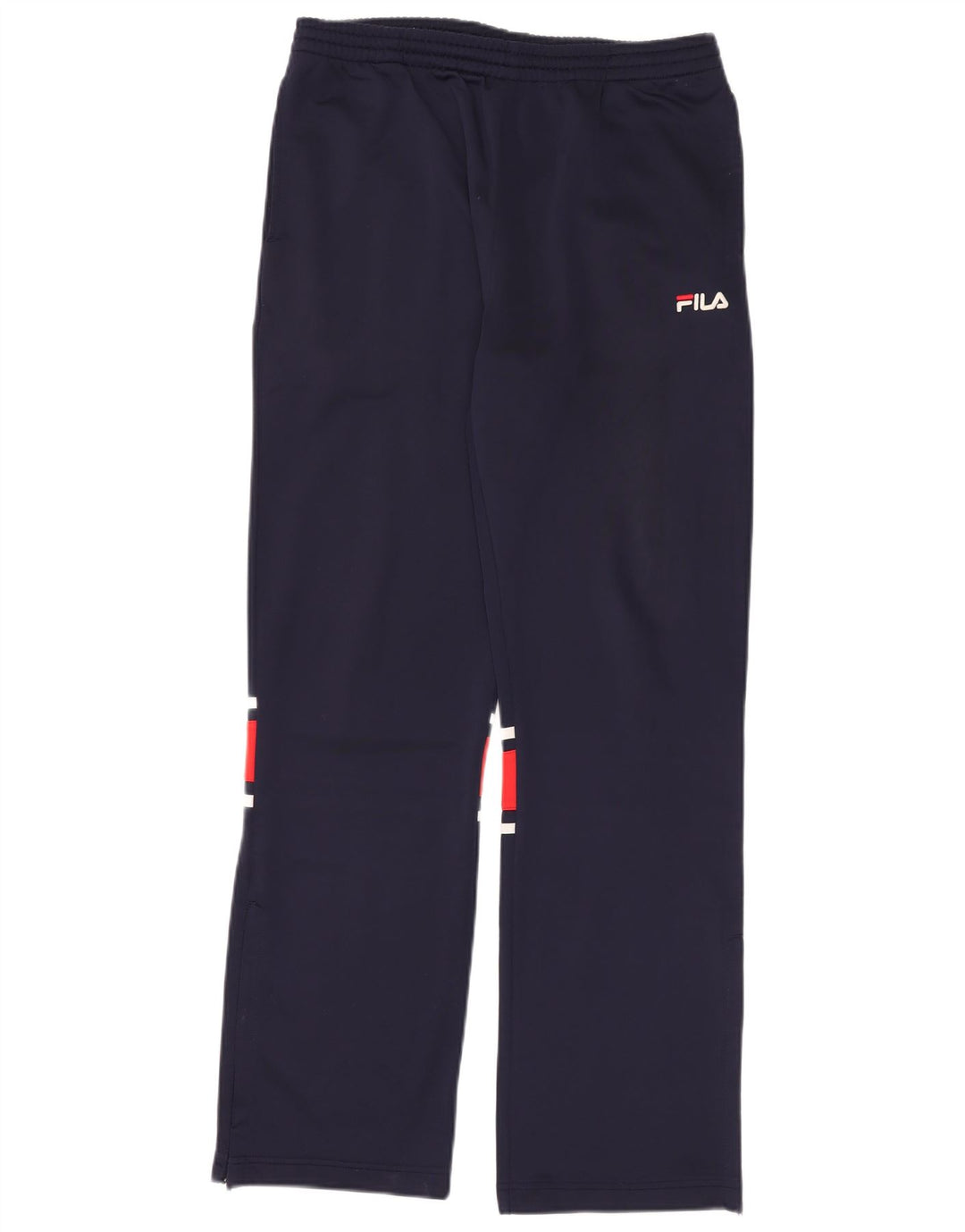 Pantaloni de trening Fila pentru bărbați, mici, bleumarin, poliester color bloc