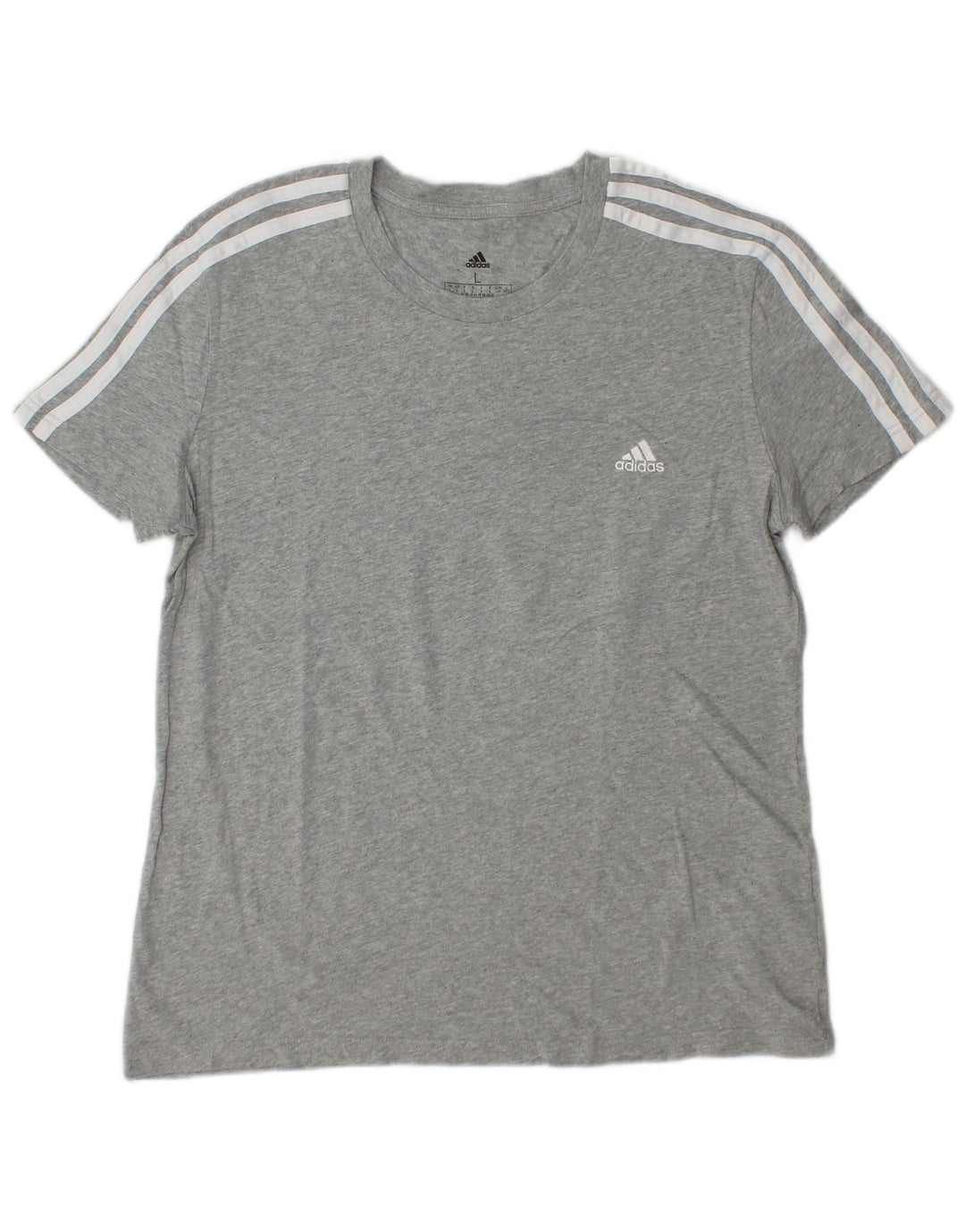 Tricou ADIDAS pentru femei, Marea Britanie 16/18, bumbac mare, gri