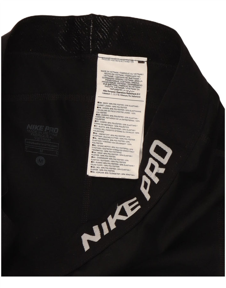 Leggings Nike Dri Fit Graphic Capri pentru femei UK 12 Poliester mediu negru