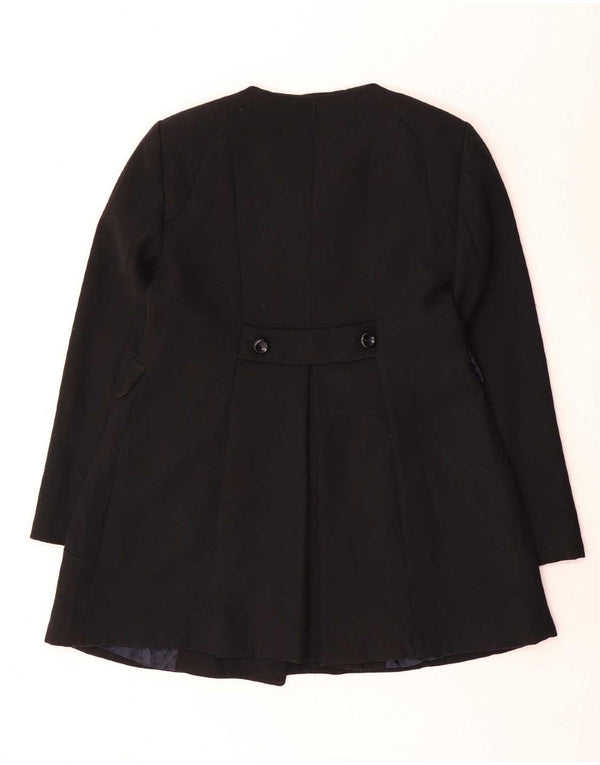 Palton dublu pentru femei Zara UK 18 XL Negru