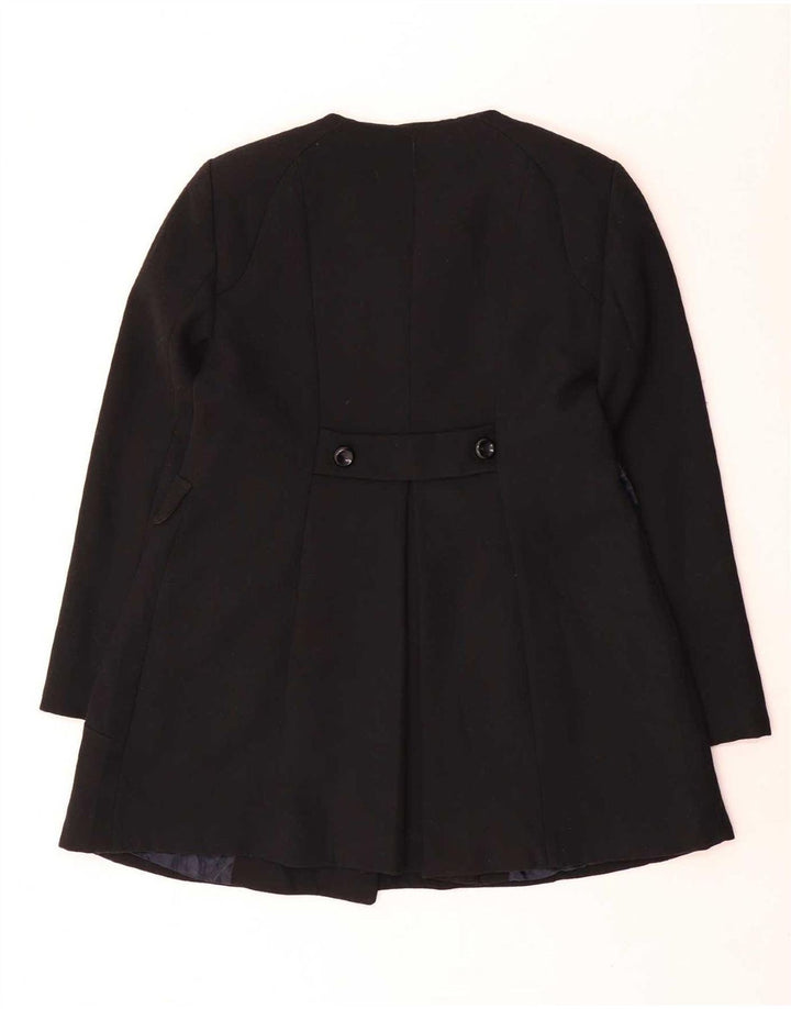 Palton dublu pentru femei Zara UK 18 XL Negru