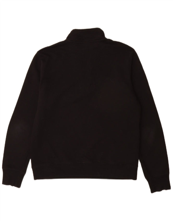 Pulover pentru bărbați Paul Smith, cu fermoar, cu gât, bumbac mediu negru