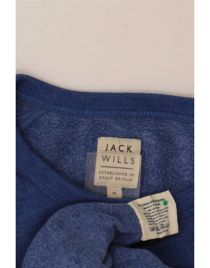 Jack Wills Pulover pentru bărbați, bumbac albastru mediu