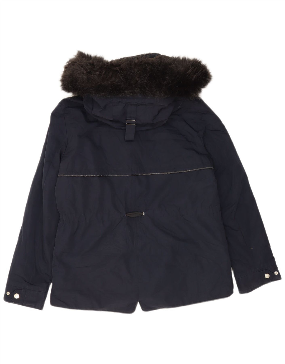 Jachetă parka cu glugă pentru femei Zara UK 14 Medium Bleumarin