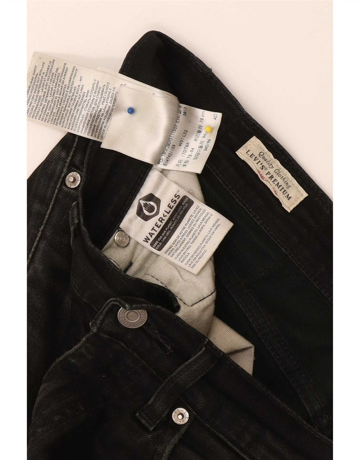 Blugi slim pentru bărbați Levi's W31 L29 bumbac negru