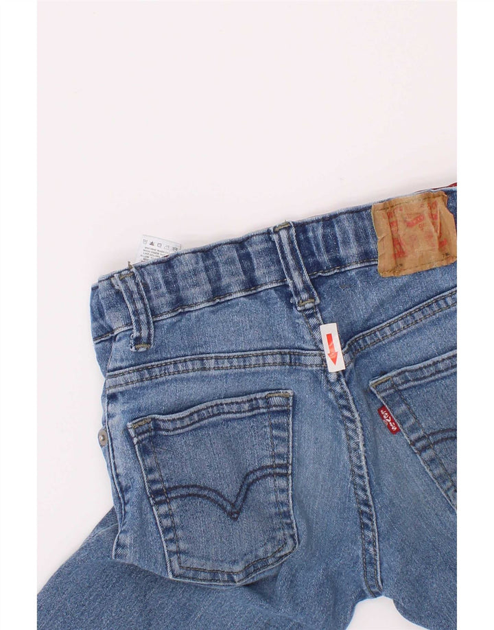 Blugi drepti învechiți pentru băieți Levi's 6-7 ani W22 L21 Bumbac albastru