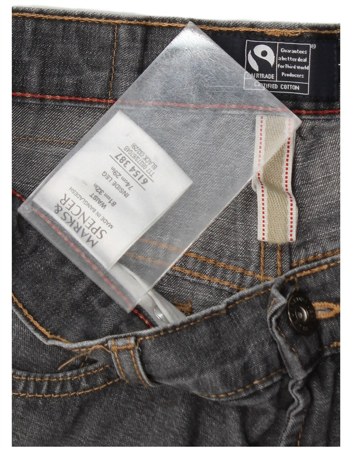 Blugi drepti pentru bărbați Marks & Spencer Blue Harbour W32 L29 bumbac gri