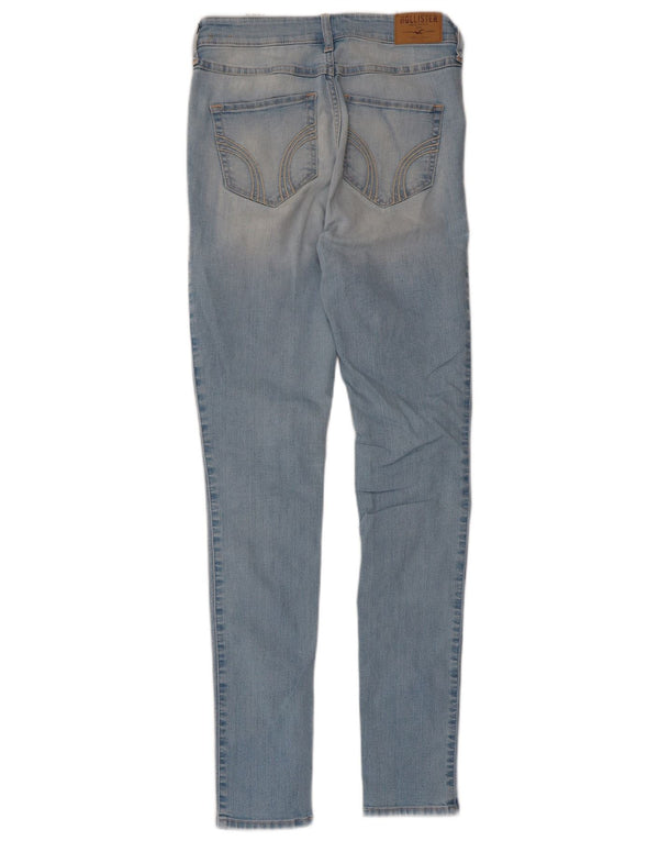 Blugi skinny pentru femei Hollister US 3 XS W26 L31 Bumbac albastru