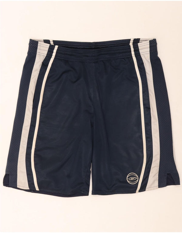 Pantaloni scurți sport REEBOK pentru bărbați, XL, bleumarin, color block