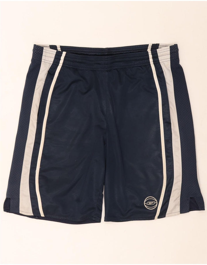 Pantaloni scurți sport REEBOK pentru bărbați, XL, bleumarin, color block