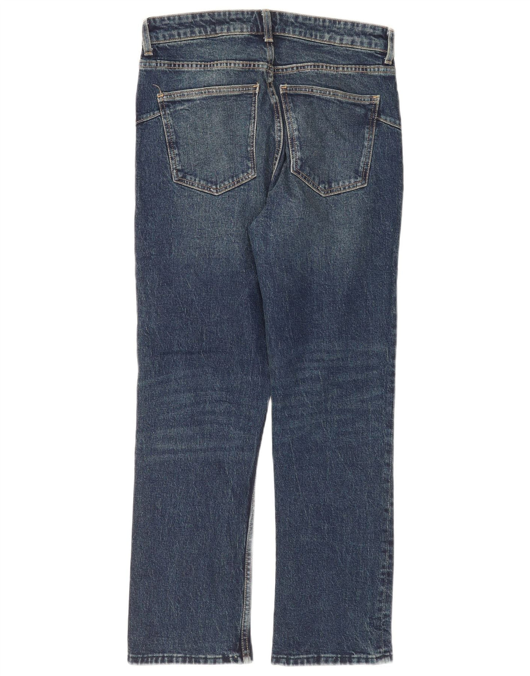 Blugi drepti pentru femei Zara EU 40 Medium W30 L28 Bleumarin