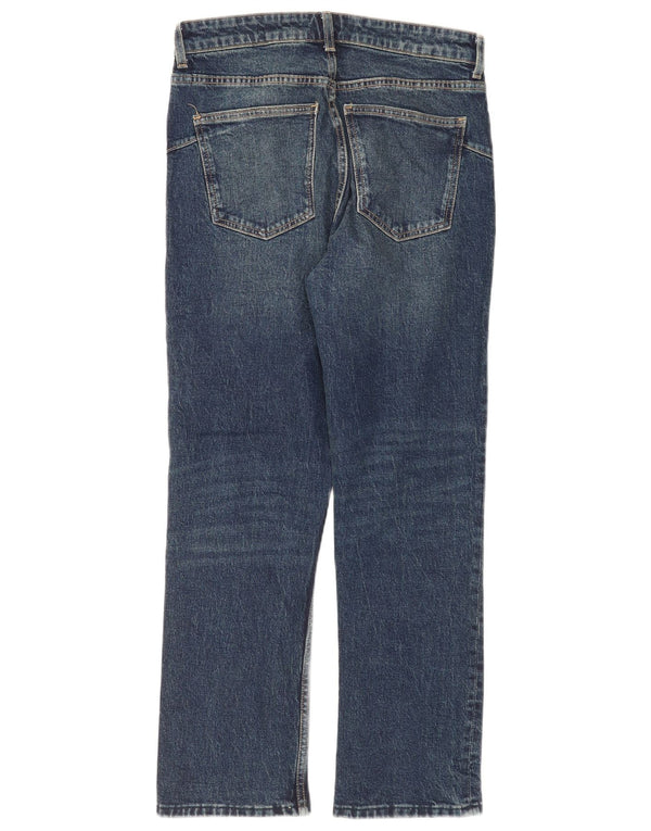 Zara Womens Straight Jeans EU 40 Medium W30 L28 Navy Blue