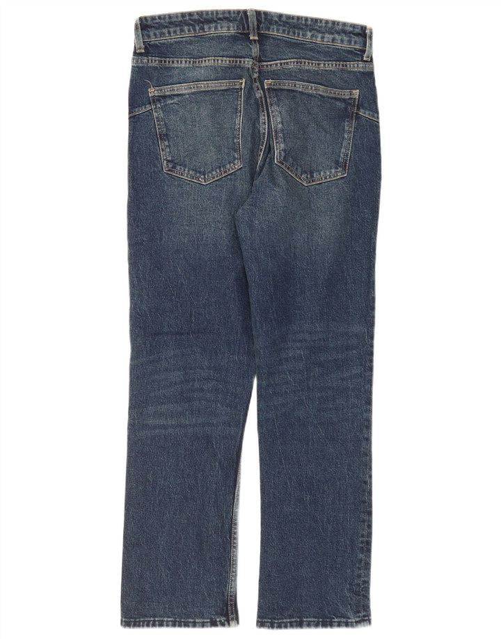 Blugi drepti pentru femei Zara EU 40 Medium W30 L28 Bleumarin