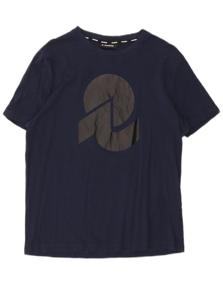 Tricou grafic pentru bărbați Invicta Top mare din bumbac bleumarin