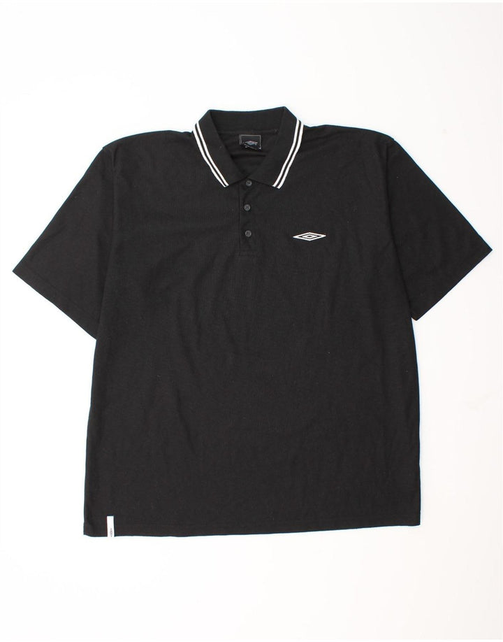 Tricou polo Umbro pentru bărbați 2XL poliester negru