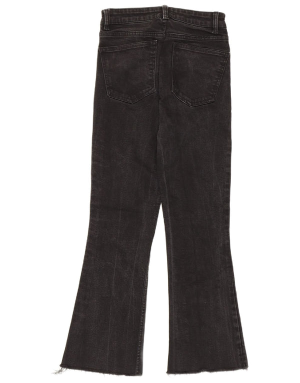 Blugi evazați pentru femei Zara EU 36 XS W26 L26 bumbac negru