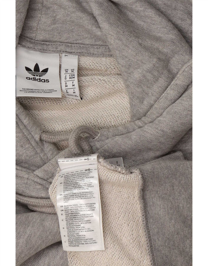 Pulover Adidas pentru bărbați, bumbac, gri mediu