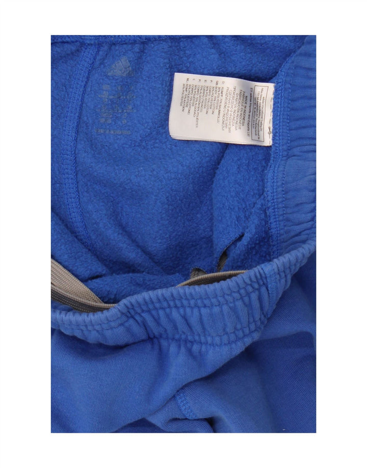 Pantaloni de trening pentru bărbați Adidas Pantaloni de jogging, bumbac albastru mediu