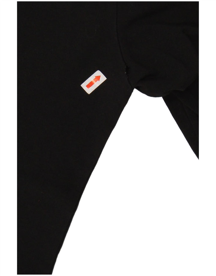 Top pentru femei ADIDAS cu mânecă lungă UK 12 mediu negru bumbac