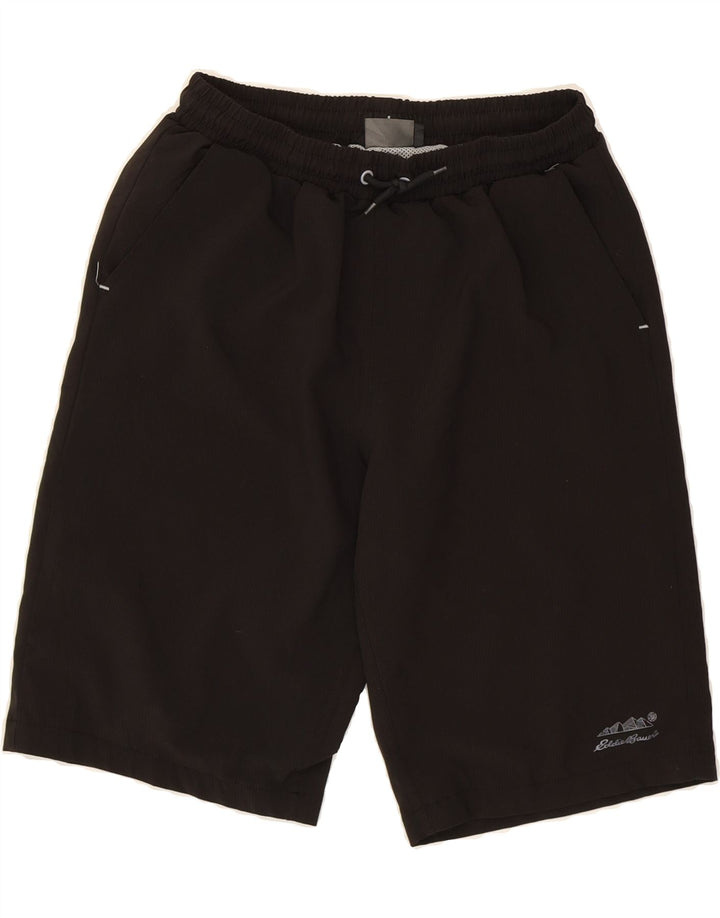 EDDIE BAUER Boys Bermuda Sport Shorts 14-15 Years Large Black Vintage Eddie Bauer and Second-Hand Eddie Bauer from Messina Hembry 