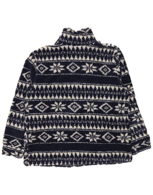 Jachetă vintage pentru bărbați din lână UK 40, mare bleumarin, Fair Isle
