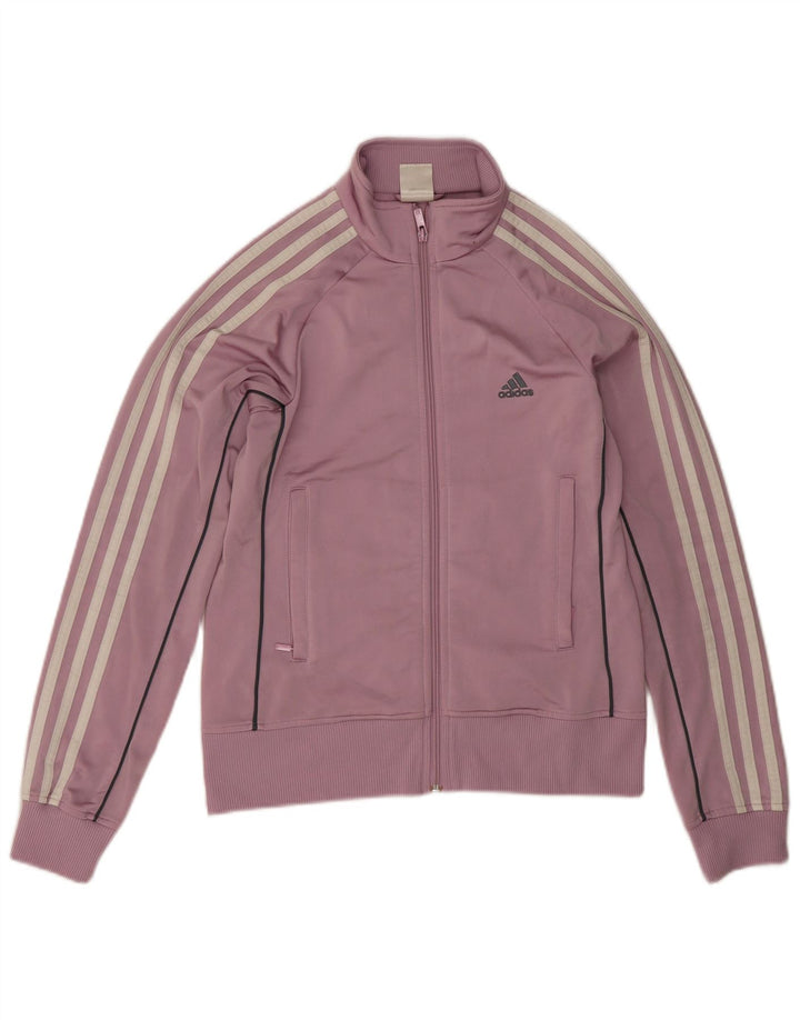 Jachetă de top pentru trening Adidas pentru femei UK 12 Poliester violet mediu