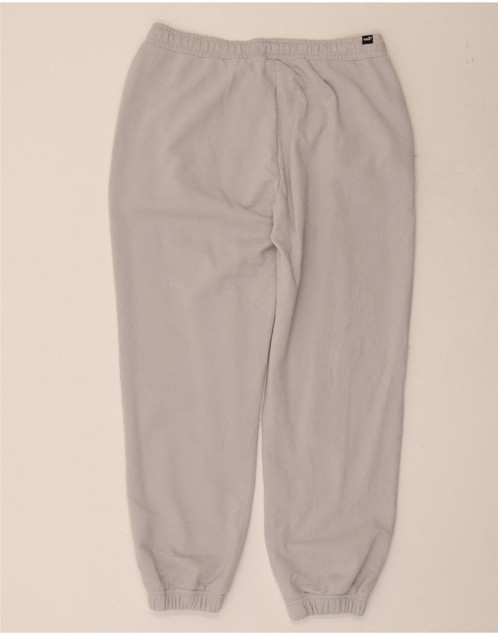 Pantaloni de trening Puma pentru bărbați Joggeri din bumbac gri mediu
