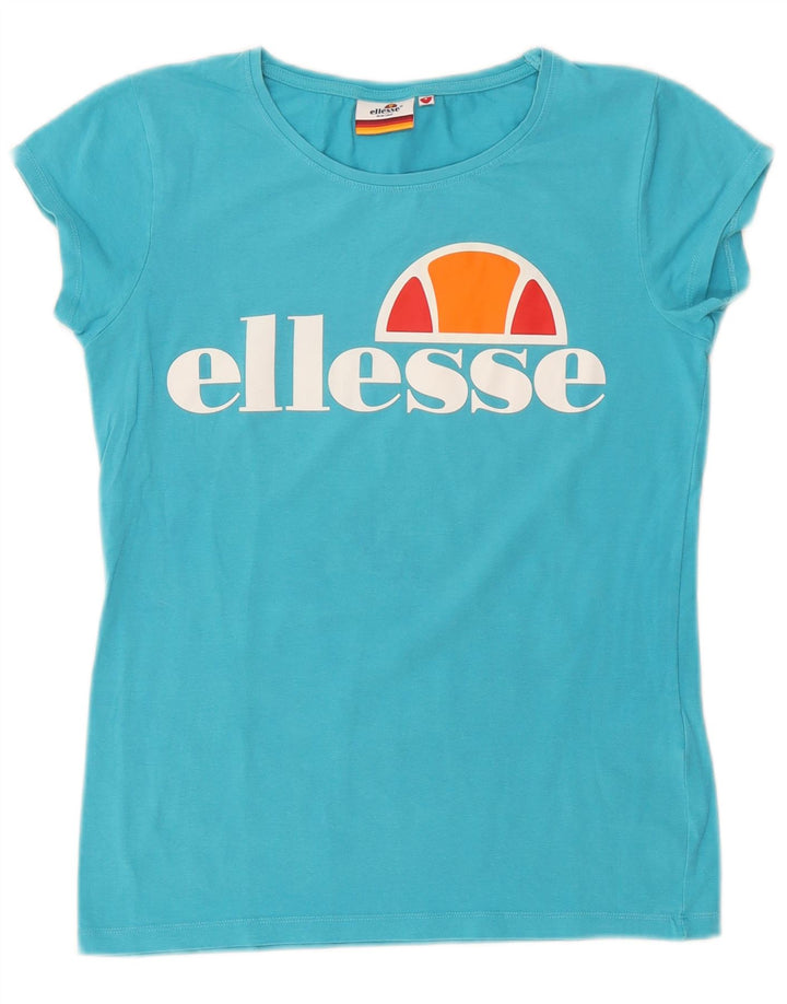 Tricou cu grafic Heritage pentru femei ELLESSE Top UK 10 Small Blue Bumbac