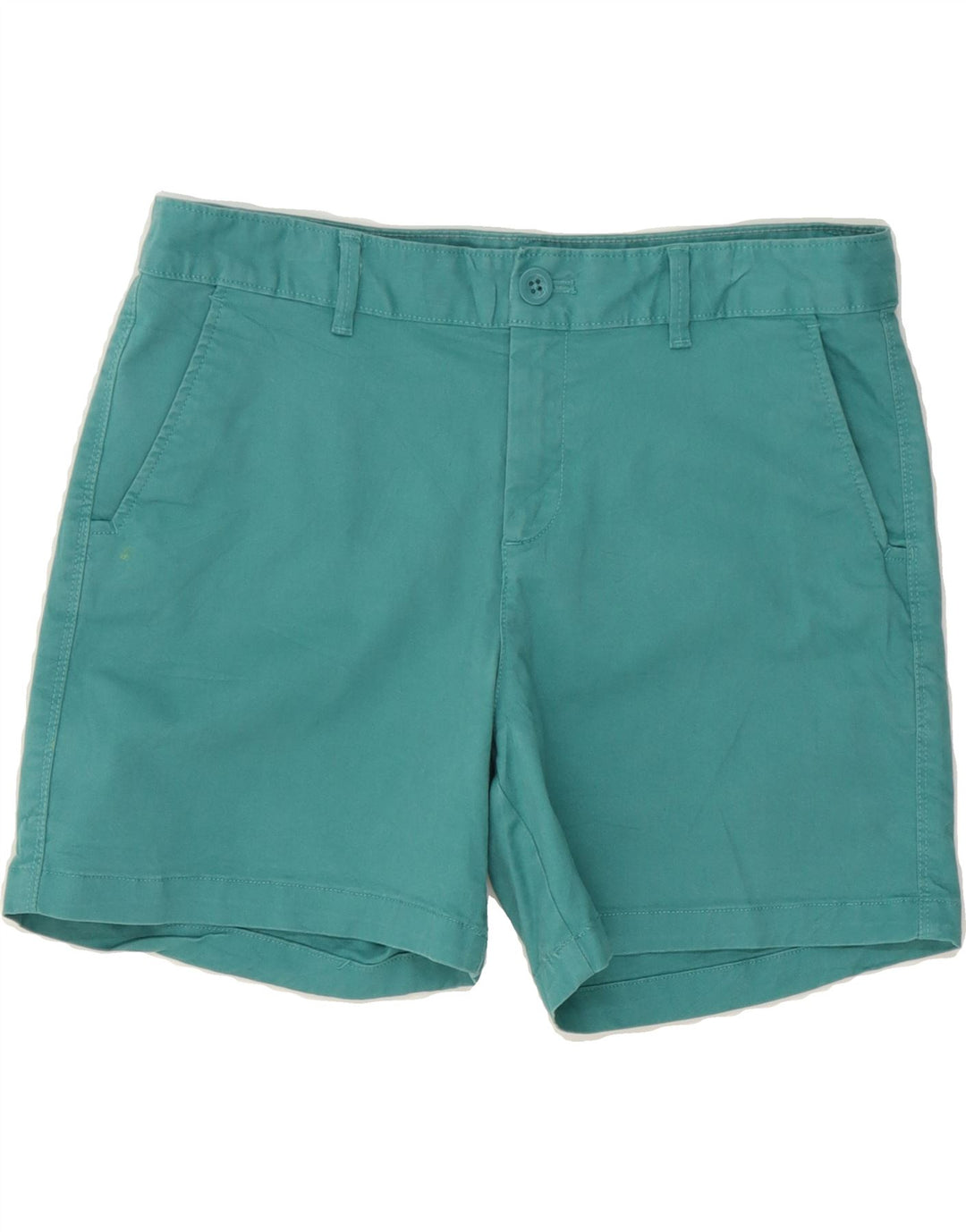 EDDIE BAUER Womens Slightly Curvy Chino Shorts US 8 Medium W30  Turquoise Vintage Eddie Bauer and Second-Hand Eddie Bauer from Messina Hembry 