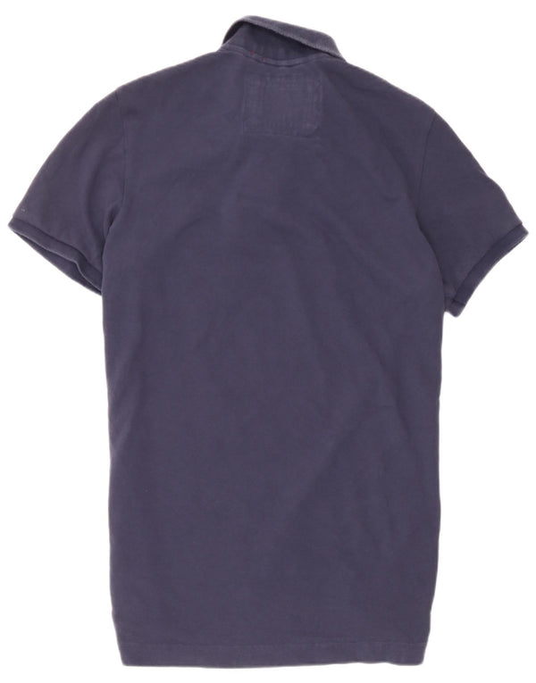 Tricou polo Superdry pentru femei UK 20 2XL Bumbac bleumarin