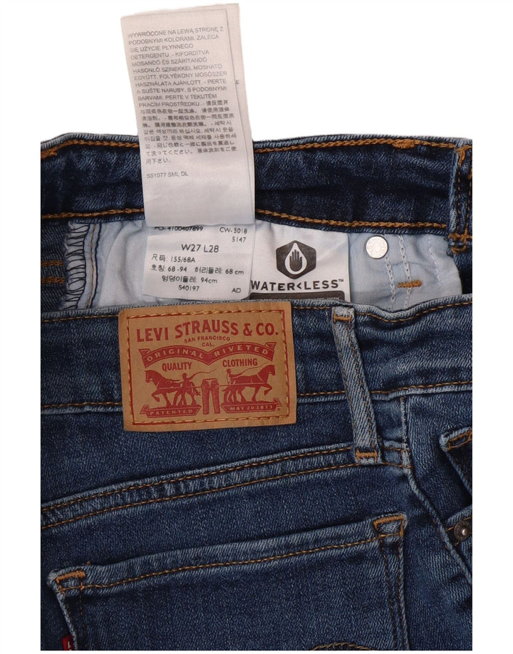 Blugi skinny 711 distressed pentru femei LEVI'S L27 L28 Bumbac albastru