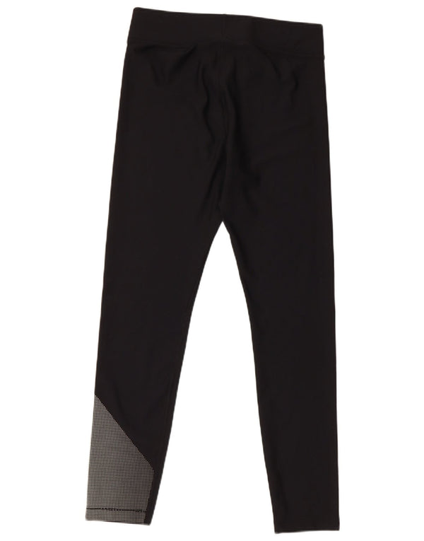 Under Armour Womens Graphic Leggings UK 14 Large Black Colourblock
