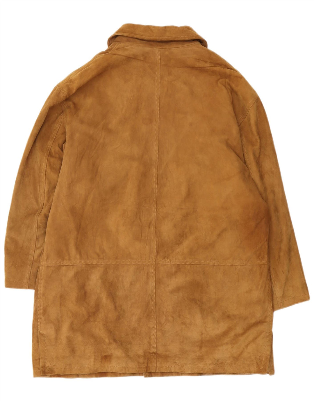 Pardesiu din piele intoarsa pentru barbati vintage IT 54 2XL piele maro