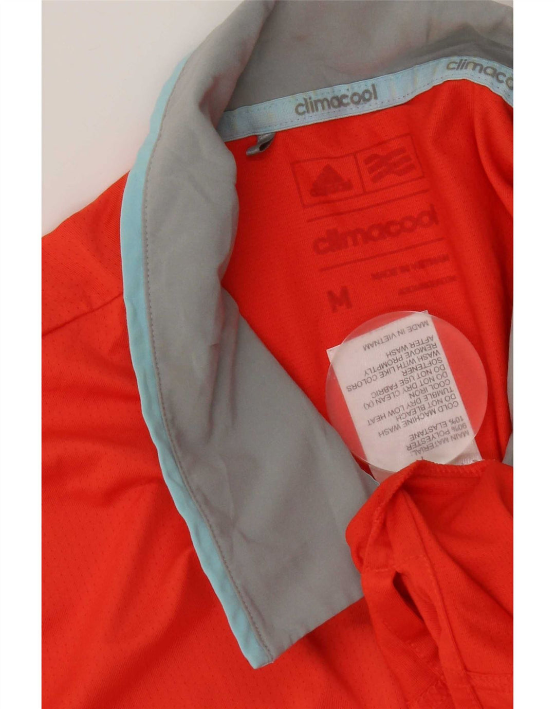 Tricou polo Adidas Climacool Rugby pentru bărbați, poliester portocaliu mediu