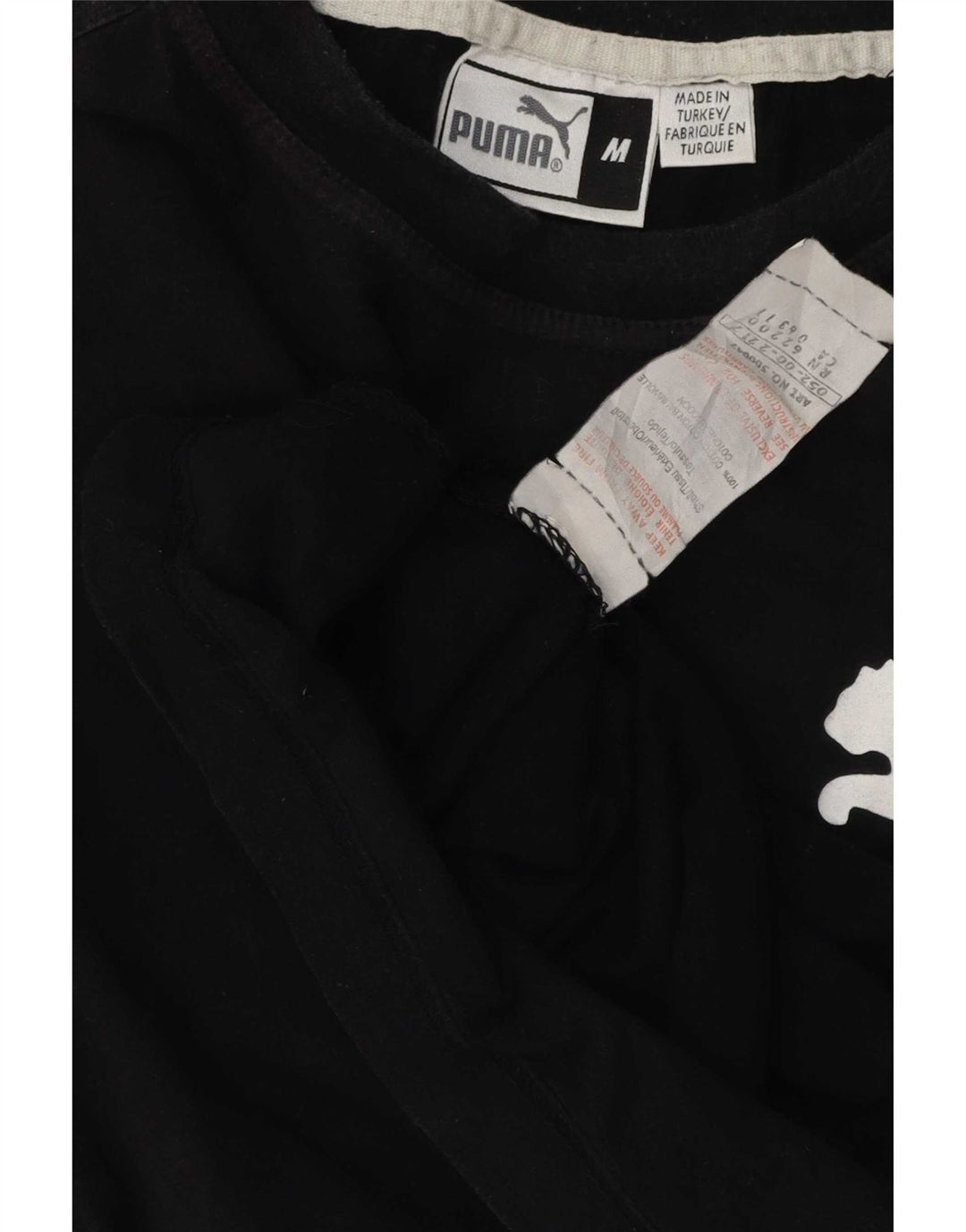 Tricou grafic Puma pentru bărbați Top mediu negru bumbac