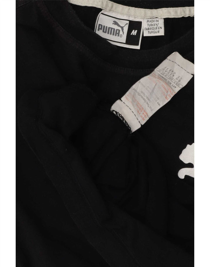 Tricou grafic Puma pentru bărbați Top mediu negru bumbac