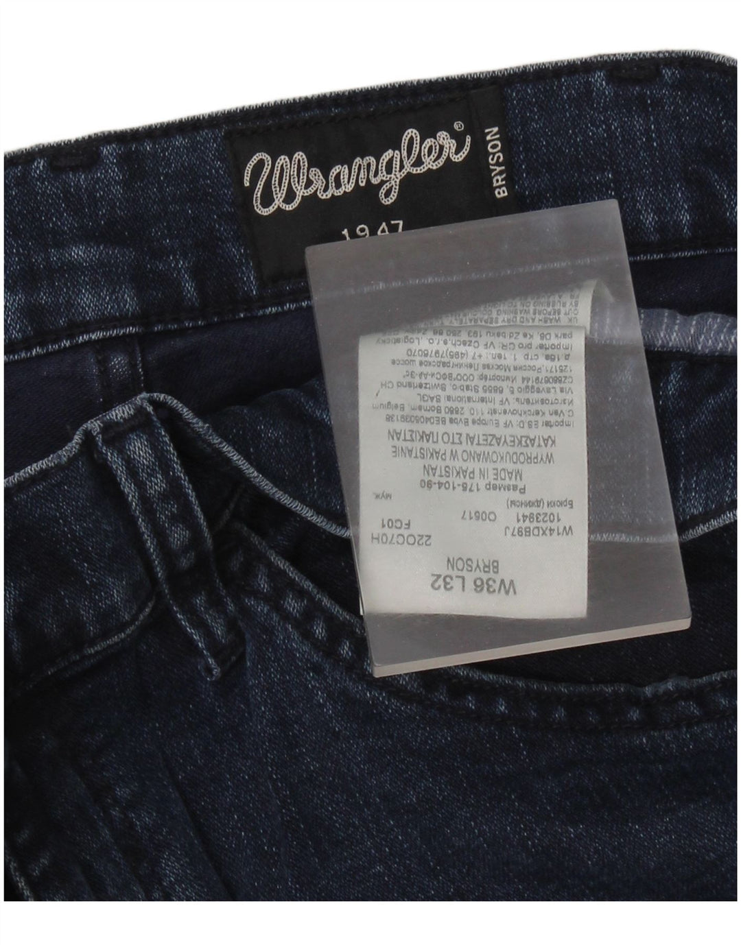 Blugi skinny Wrangler Bryson pentru bărbați W36 L30, bumbac albastru