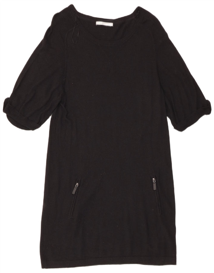 Rochie pulover cu mâneci scurte pentru femei Marks & Spencer UK 12 Medium Black