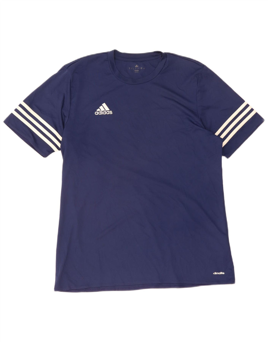 Tricou Adidas Climalite pentru bărbați Top mare poliester bleumarin
