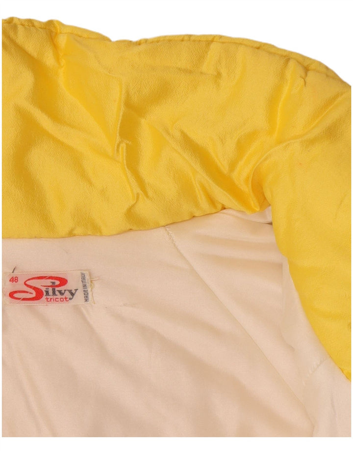 Jachetă de schi supradimensionată cu grafică pentru femei Silvy IT 48 XL poliester galben